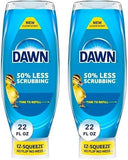 Dawn EZ-Squeeze Ultra Dish Soap Dishwashing Liquid, Original, 22 fl oz (Pack of 2)