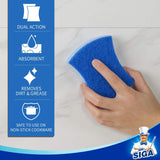MR.SIGA Non-Scratch Cellulose Scrub Sponge 12 Pack